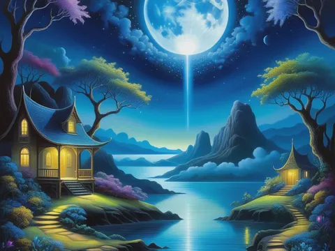 Noche a la luz de la luna