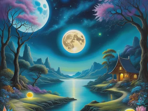 Noche de luna llena
