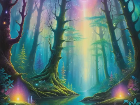 Bosque boreal mágico