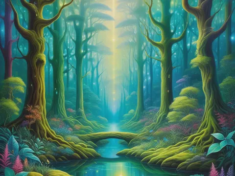 Bosque templado mágico