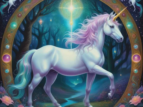 Unicornio atado