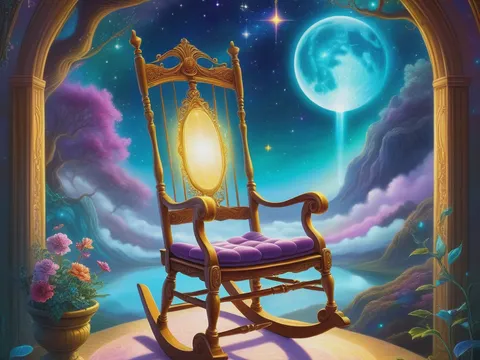 Scaunul balansoar magic