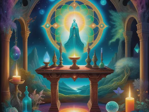 Masa de altar magică