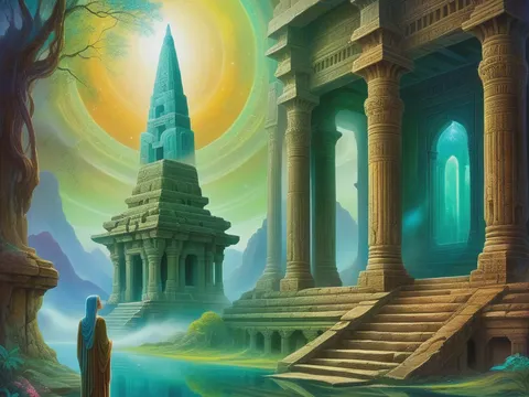 Templo en ruinas olvidado