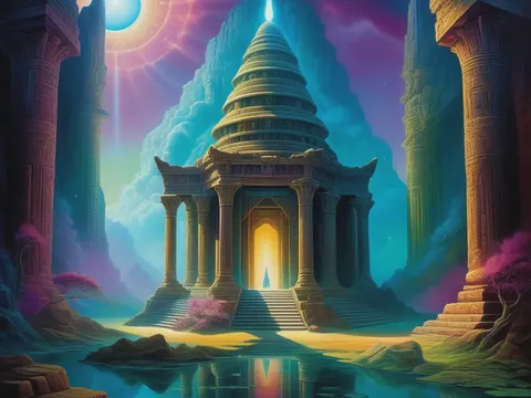 Templo en ruinas revelado