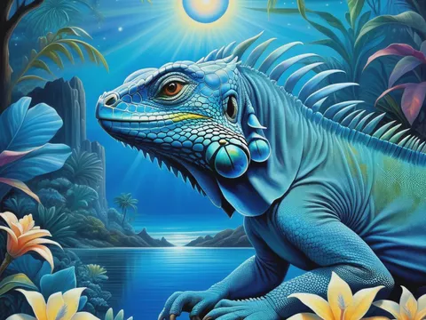 Iguana azul