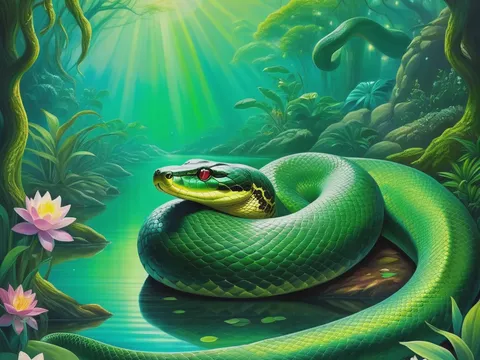 Anaconda verde