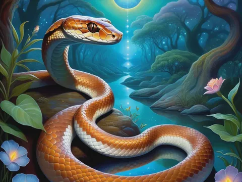 Serpiente cabeza de cobre