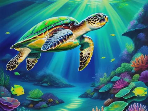 Tortuga marina verde