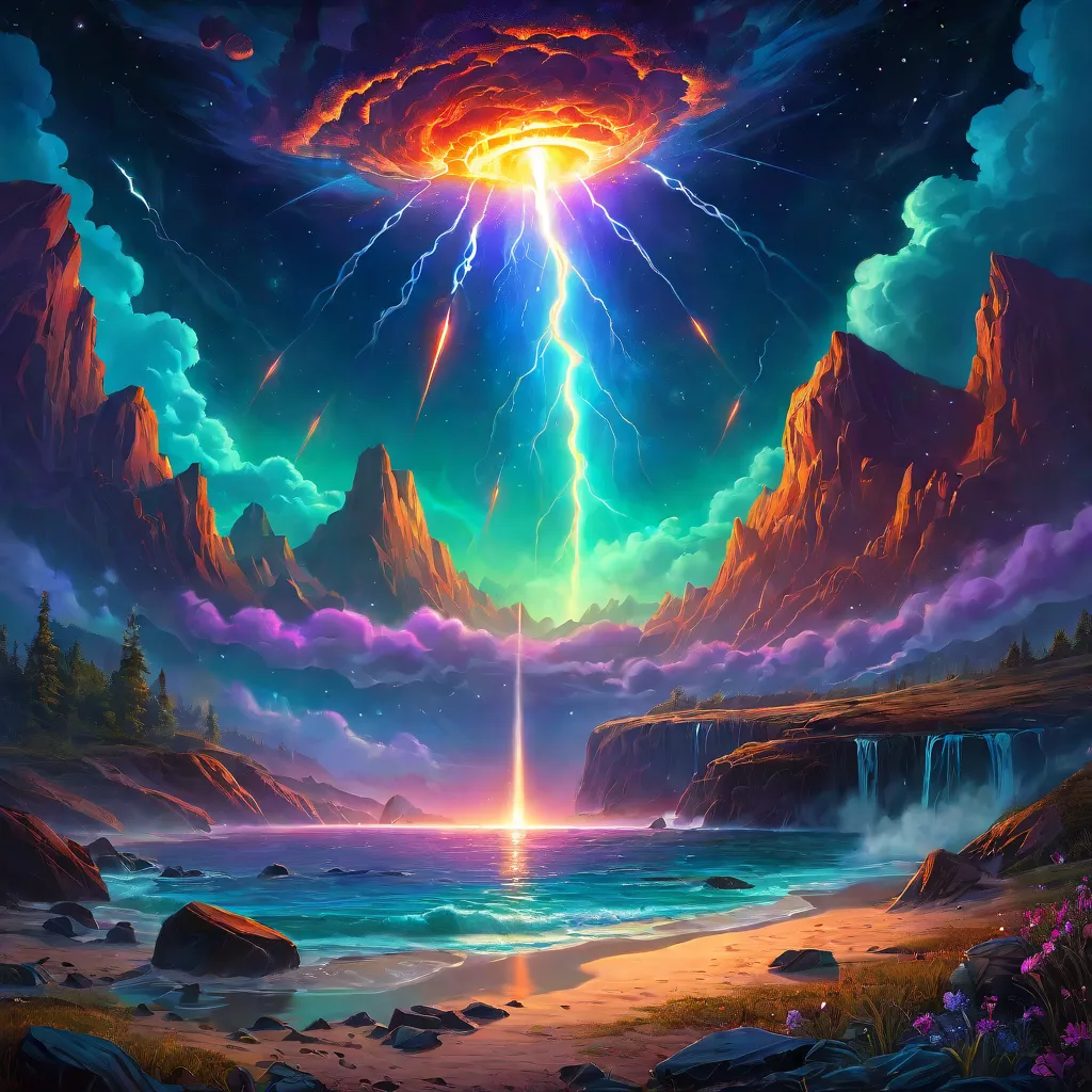 Meteoro cayendo
