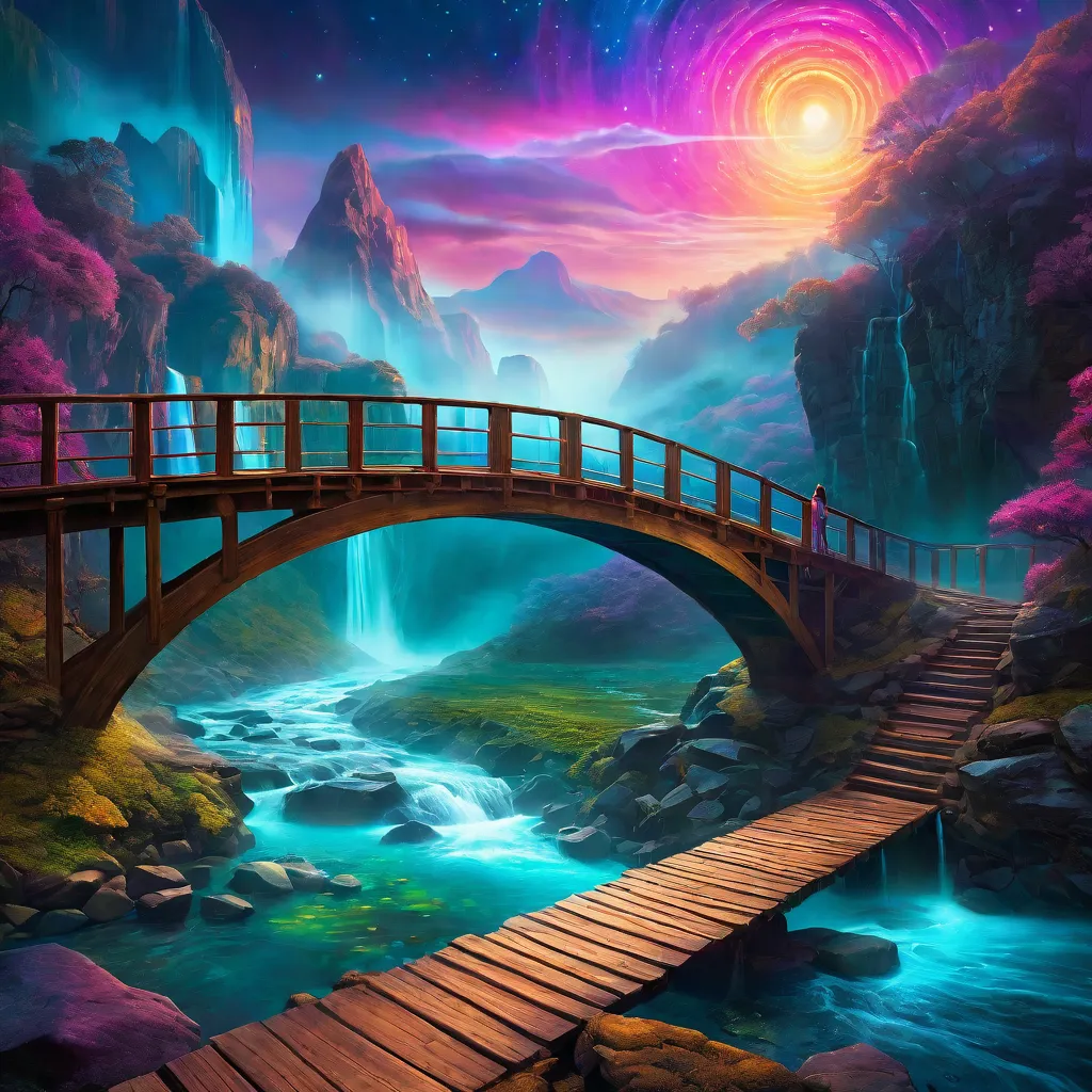 Cruzando un puente