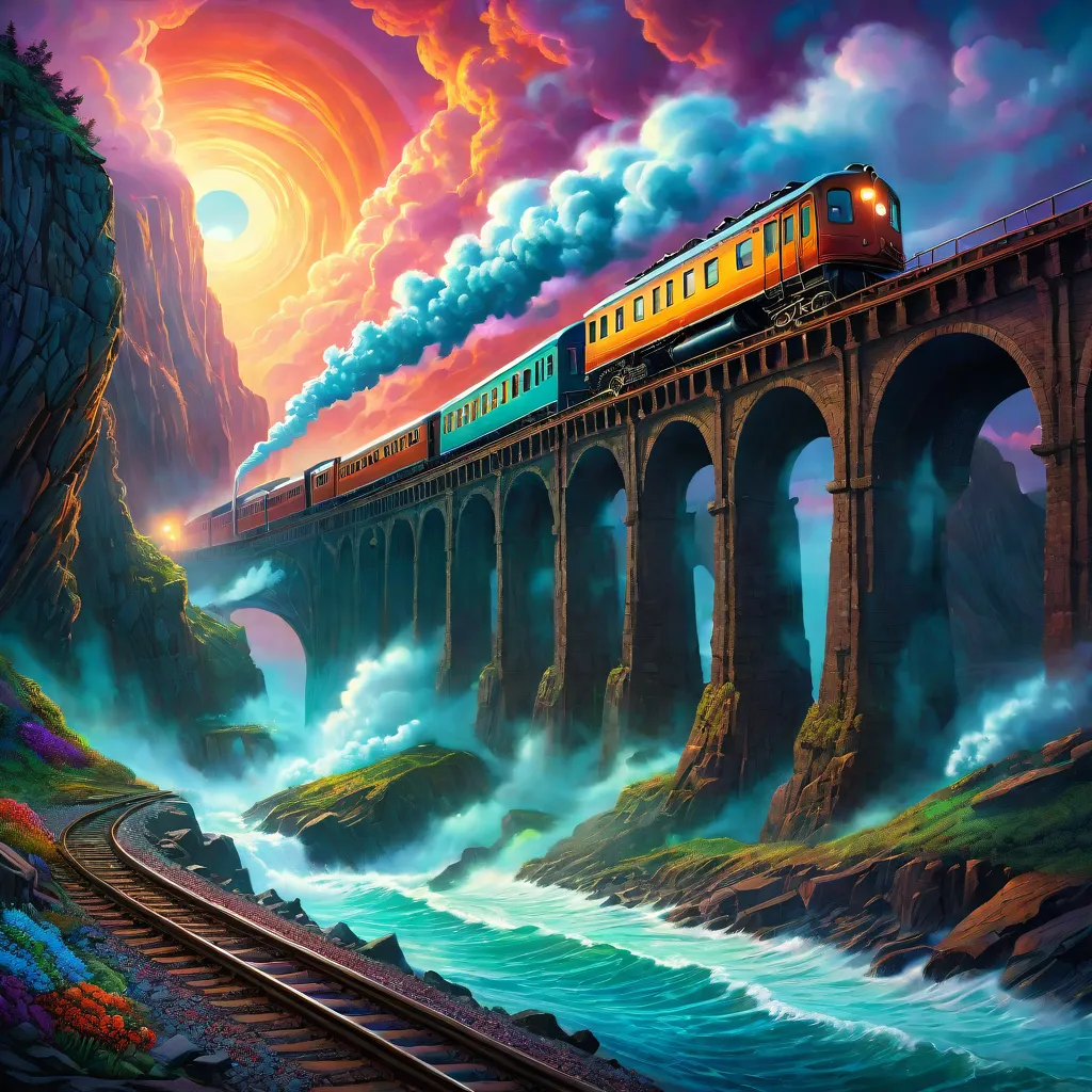Tren desbocado o descarrilado