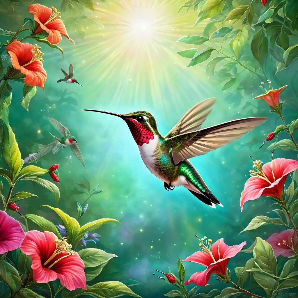 Colibrí de garganta roja
