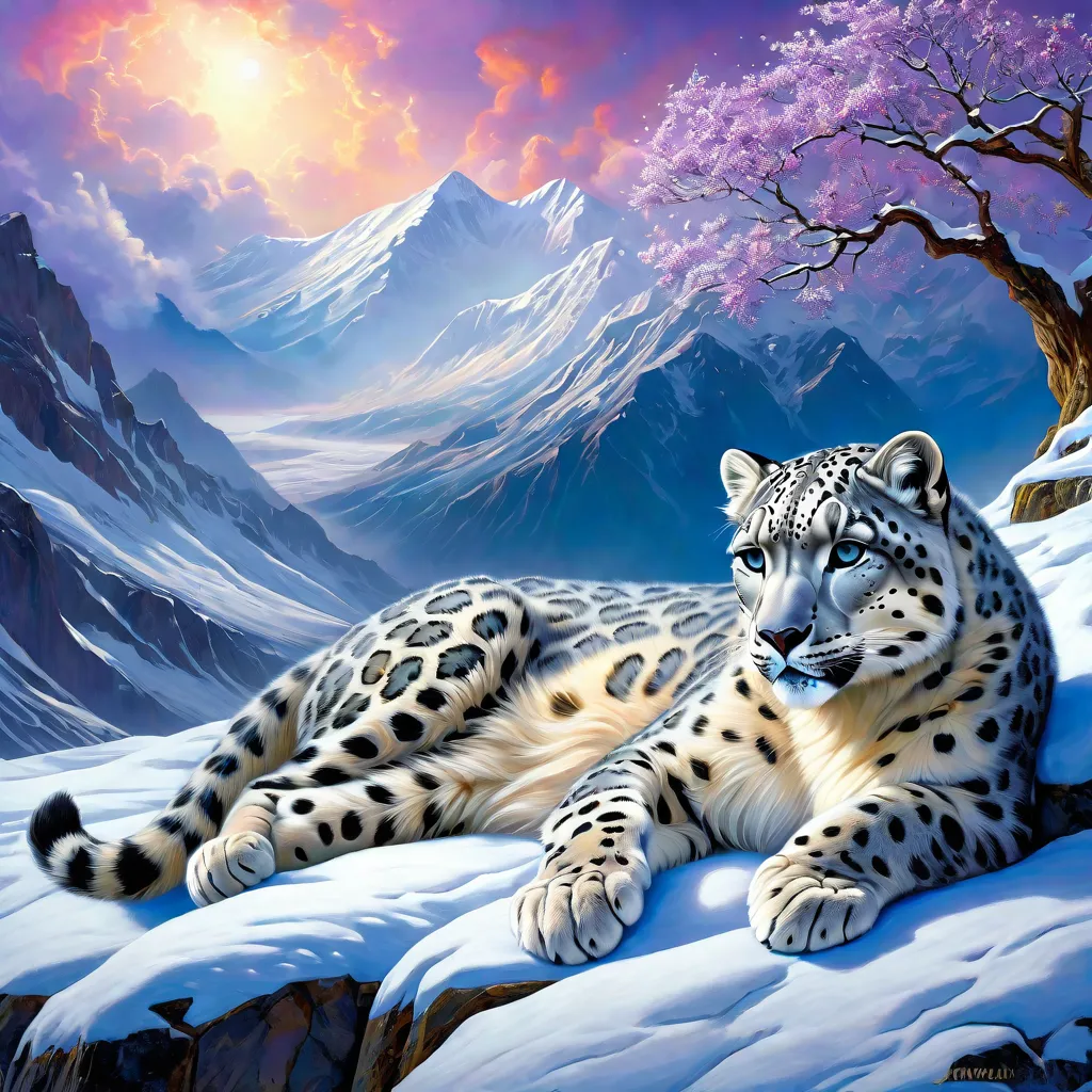 Leopardo de las nieves