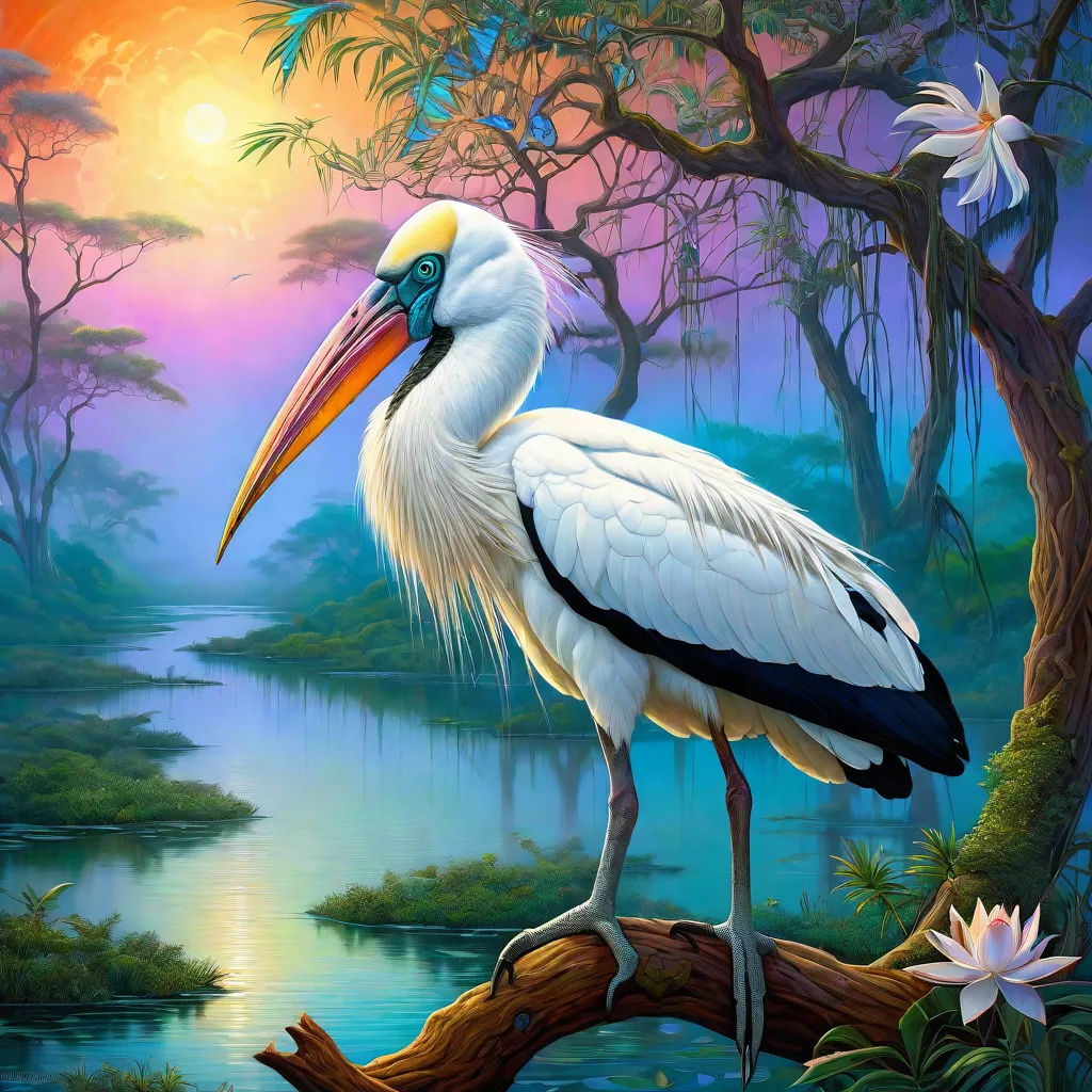 Cigogne des bois